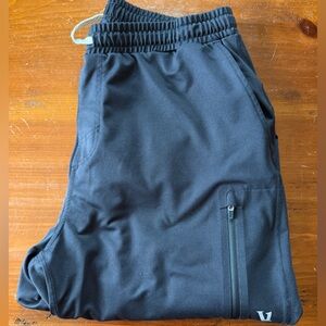Men’s Vuori Sunday Performance Joggers with Zipper Pocket, Black